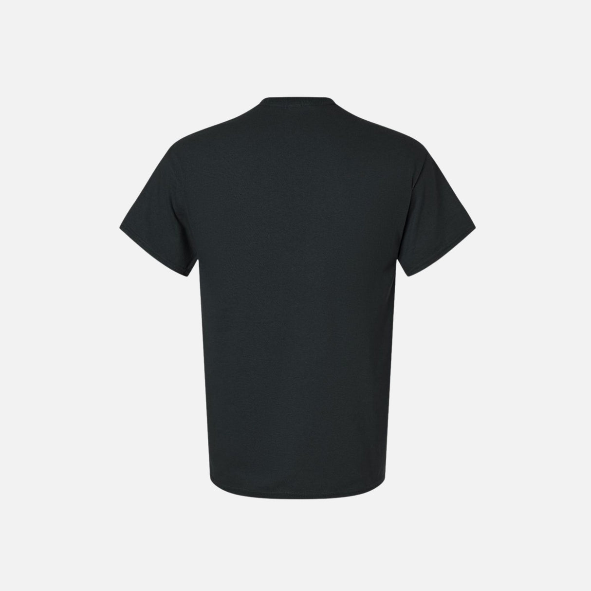 T-shirt en coton prérétréci Gildan, vêtement classique robuste avec une coupe droite et une texture douce visible sur l'image.