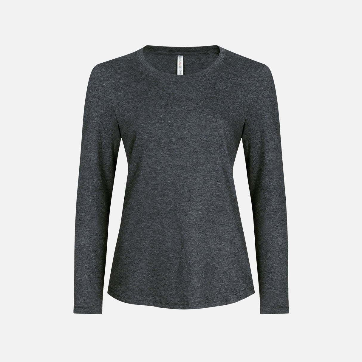 T-shirt à manches longues ATC EuroSpun, vêtement pour homme, en coton gris, vue de face sur fond blanc.
