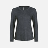 T-shirt à manches longues ATC EuroSpun, vêtement pour homme, en coton gris, vue de face sur fond blanc.