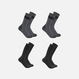 Paquet de 4 bas de travail épais Carhartt, accessoires chaussettes robustes et confortables pour un usage professionnel.