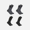 Paquet de 4 bas de travail épais Carhartt, accessoires chaussettes robustes et confortables pour un usage professionnel.