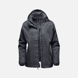 Parka 3-en-1 Stormtech, manteau d'hiver avec capuche détachable et doublure isolante pour une chaleur modulable.