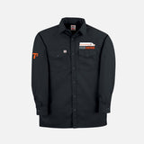 Chemise de travail robuste et légère de la marque Big Bill, vêtement de type chemise pour le travail, en tissu durable.