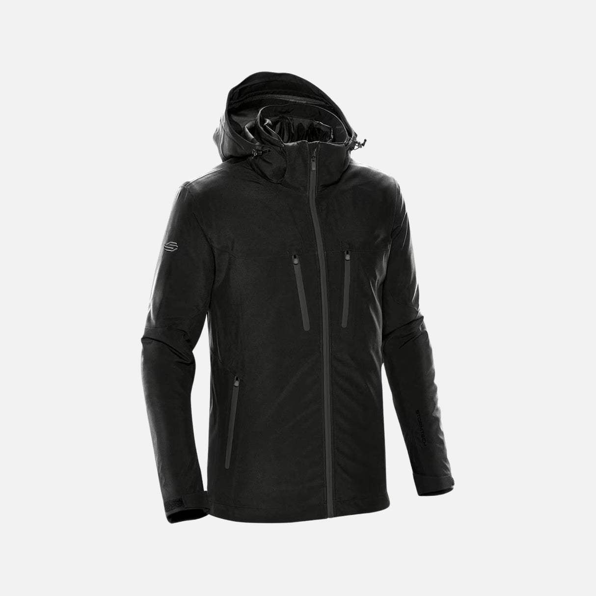 Veste 3-en-1 Stormtech Matrix Homme XB-4, manteau imperméable avec capuche et doublure amovible, style outdoor.