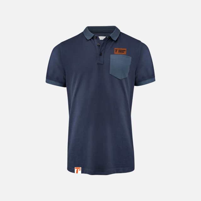 Polo bicolore pour homme James Harvest en coton avec col contrasté, style décontracté et moderne.