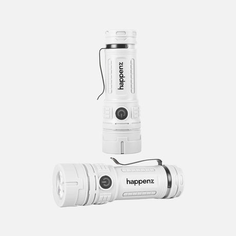 Lampe de poche rechargeable HPG Renew Lite, accessoire personnalisable, lumière LED, design compact et pratique pour l'extérieur.