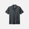 Polo à manches courtes Nike pour homme en coton bleu avec col et boutons, vêtement de sport élégant.