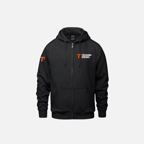 Chandail à capuchon à glissière Surfer TD de Canada Sportswear, veste en coton avec capuche, fermeture éclair et poches latérales.
