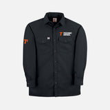Chemise de travail Big Bill, en tissu léger et robuste, vue de face avec col et boutons, idéale pour les vêtements de travail.