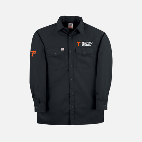 Chemise de travail Big Bill, en tissu léger et robuste, vue de face avec col et boutons, idéale pour les vêtements de travail.