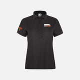 Polo à manches courtes OGIO LOG101 TD en tissu léger, couleur bleu marine, présenté sur mannequin.