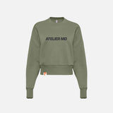 AMD-Chandail-col-rond-Next-Level-9087-Olive-pale-devant