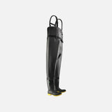 Bottes de pluie de sécurité Dunlop 54 pouces en noir, imperméables et robustes pour protection professionnelle