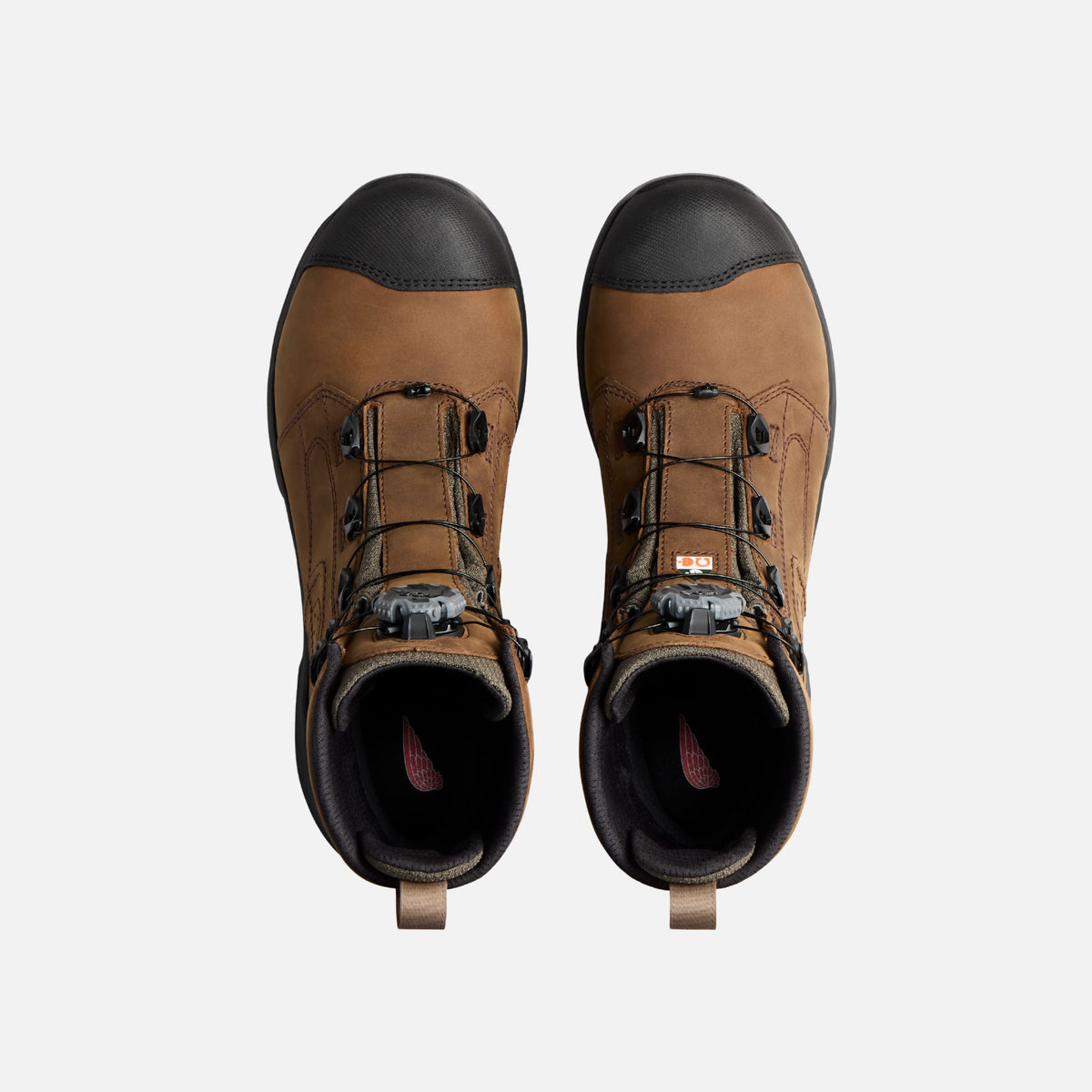 Bottes de travail Red Wing Exos Lite avec système BOA, légères et robustes, en brun, pour usage professionnel.