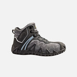 Bottes de travail de sécurité Terra Venom, 6 pouces, en cuir noir, offrant confort et protection pour le travail.