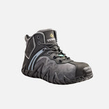 Bottes de travail de sécurité Terra Venom, 6 pouces, en cuir noir, avec semelle antidérapante et protection renforcée.