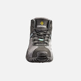 Bottes de travail de sécurité Terra Venom 6 pouces, noires, en cuir robuste, offrant confort et protection pour le travail.