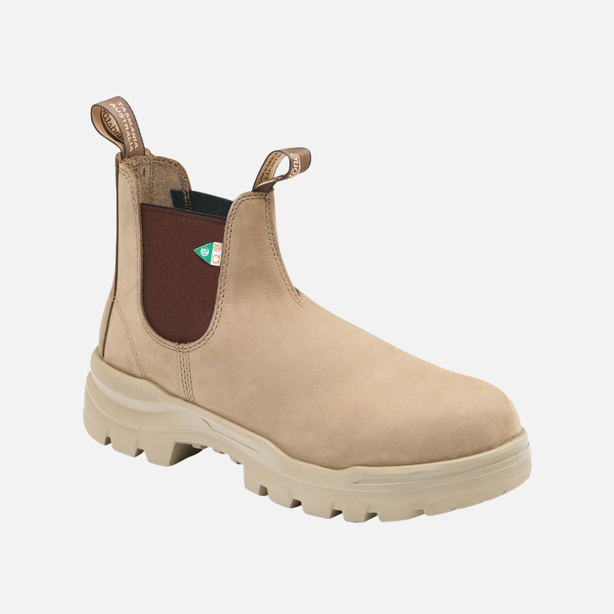 Botte-travail-Blundstone-8303-beige-3/4