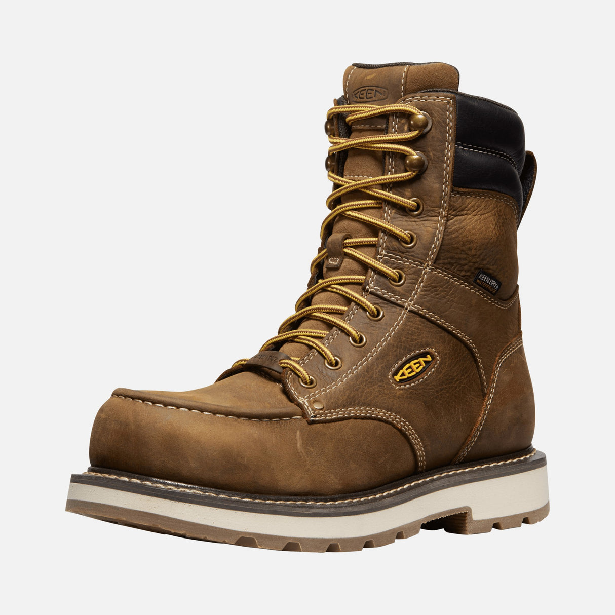 Botte-travail-Keen-1028288-brun-3/4-gauche