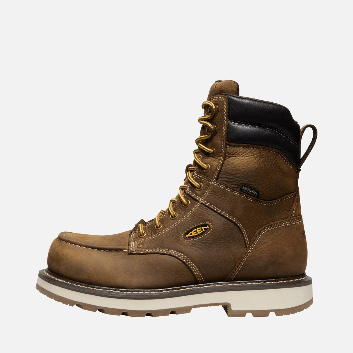 Botte-travail-Keen-1028288-brun-côté-gauche