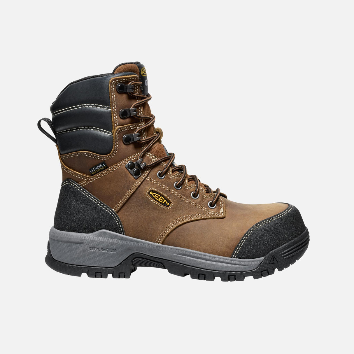 Botte-travail-Keen-1029671-brun-côté