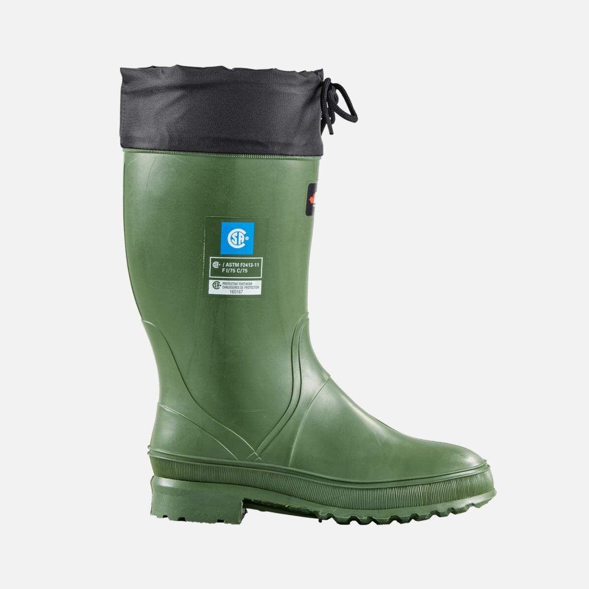 Botte-travail-caoutchouc-Baffin-8606-vert-côté-droit