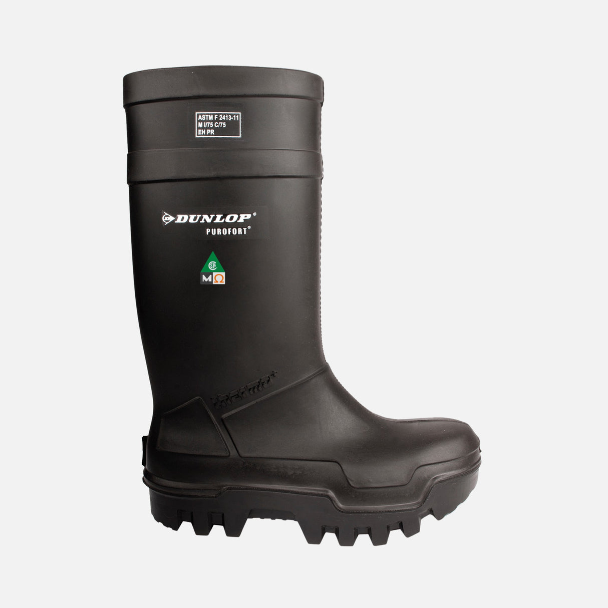 Botte-travail-caoutchouc-Dunlop-D652033-noir-côté