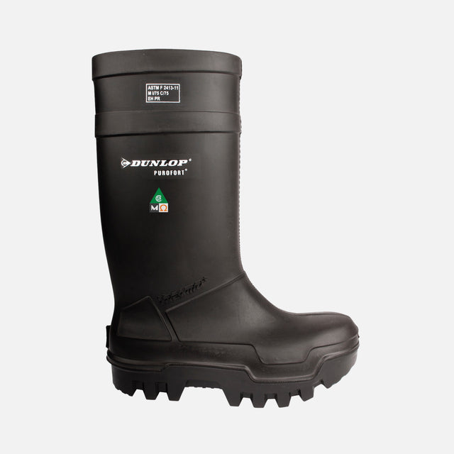 Botte-travail-caoutchouc-Dunlop-D652033-noir-côté