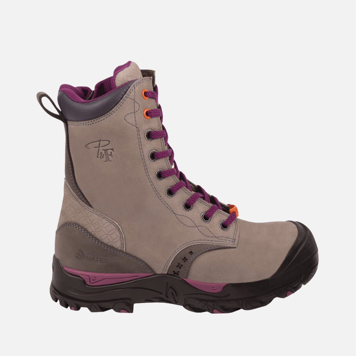 Botte-travail-femme-Pilote_filles-PF648G-gris-côté