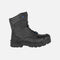 Bottes de travail noires Acton Driller avec protection métatarsienne interne et imperméabilité, pour usage professionnel.