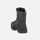 Bottes de travail Acton Driller noires, imperméables avec protection métatarsienne interne, adaptées aux environnements exigeants.