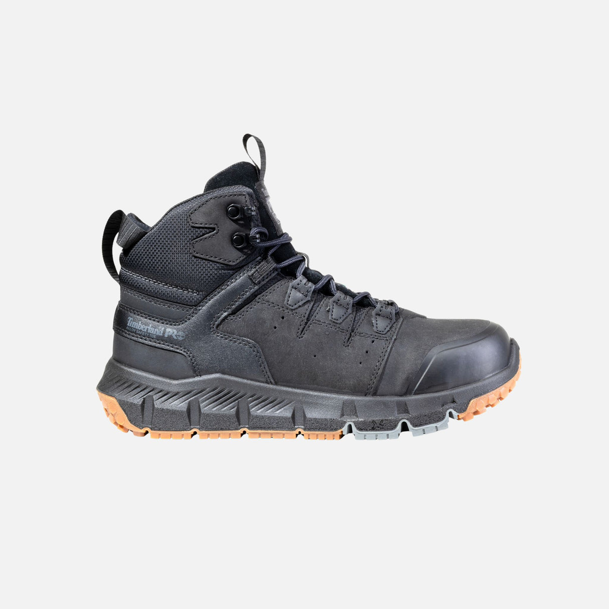 Bottes de travail Timberland 6 pouces noires avec embout en alliage et protection CSA, construction robuste.