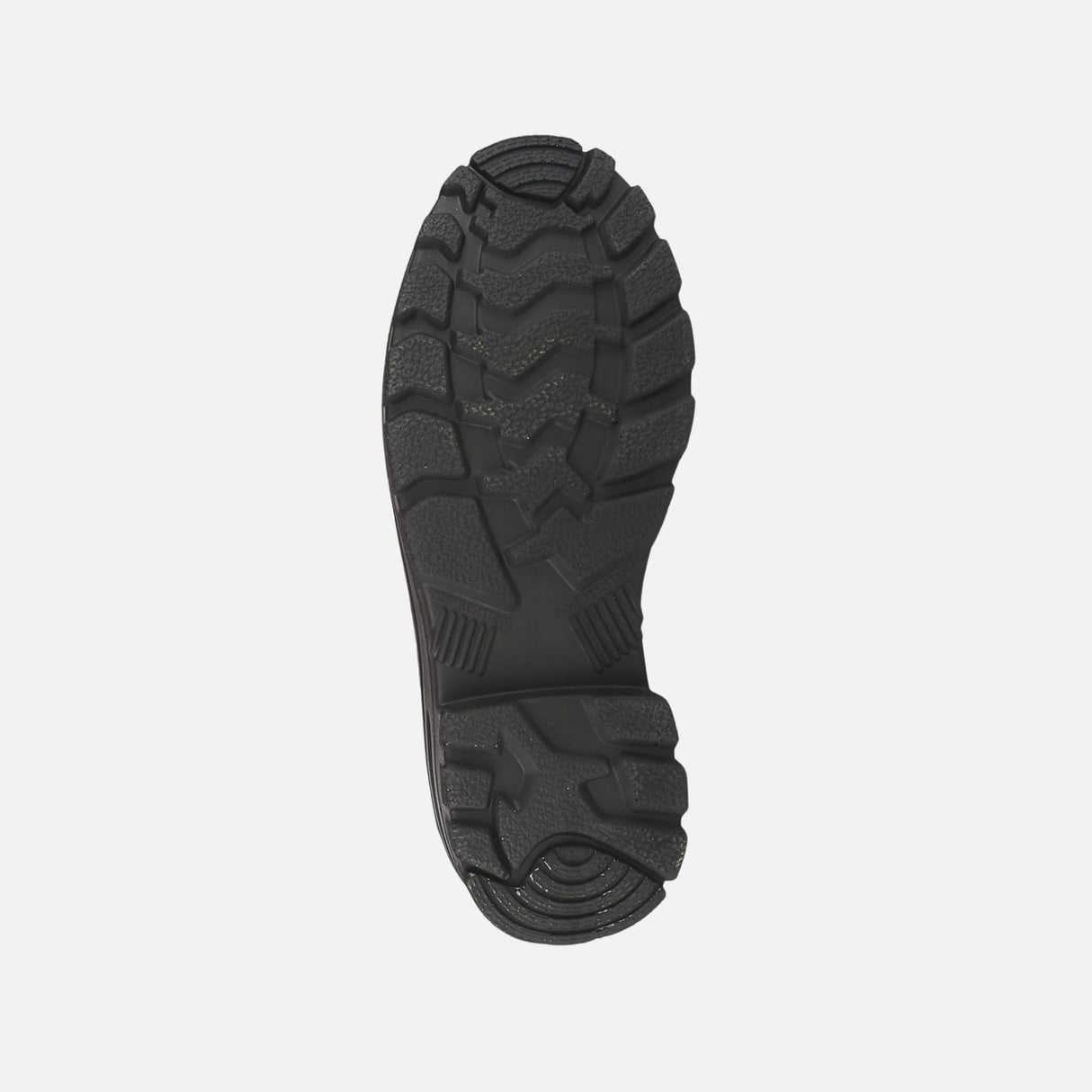 Bottes de travail STC avec embout d'acier, noir, en cuir robuste, conçues pour le confort et la sécurité au travail.