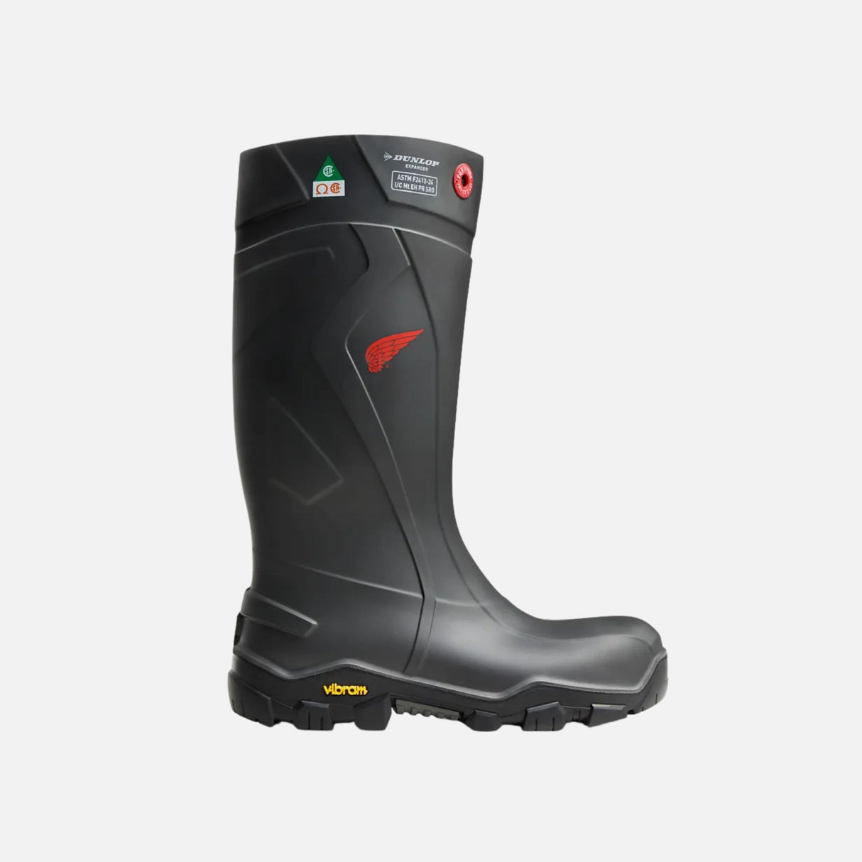 Bottes de pluie imperméables Red Wing, robustes et résistantes, conçues pour la protection chimique et la durabilité.