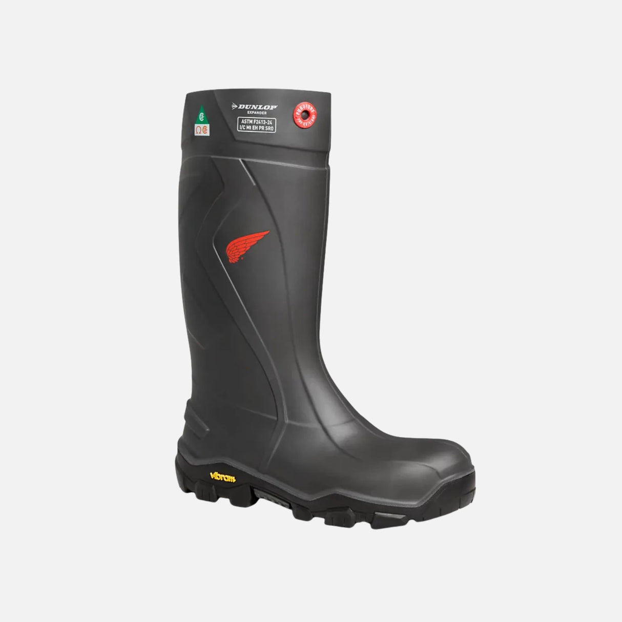 Bottes de pluie imperméables Red Wing, protection chimique, durables, en caoutchouc pour le travail extérieur.