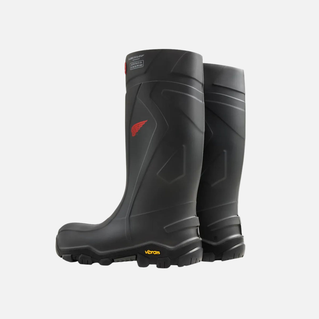 Bottes de pluie Red Wing imperméables pour le travail, protection chimique et durabilité, vue de face avec semelle robuste