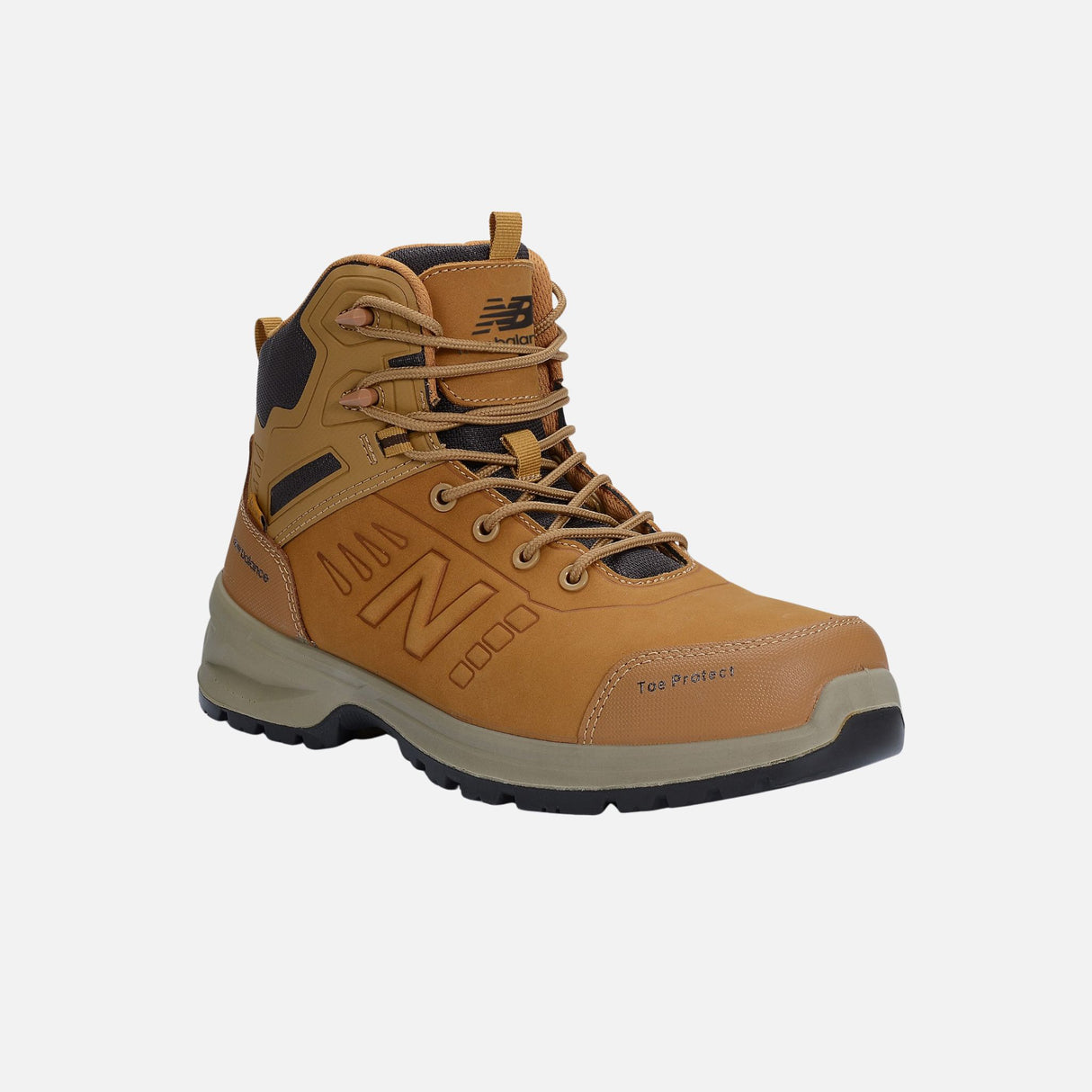 Bottes de sécurité New Balance pour le travail, confort athlétique, protection robuste, couleur tan, modèle MCCLEHPW.