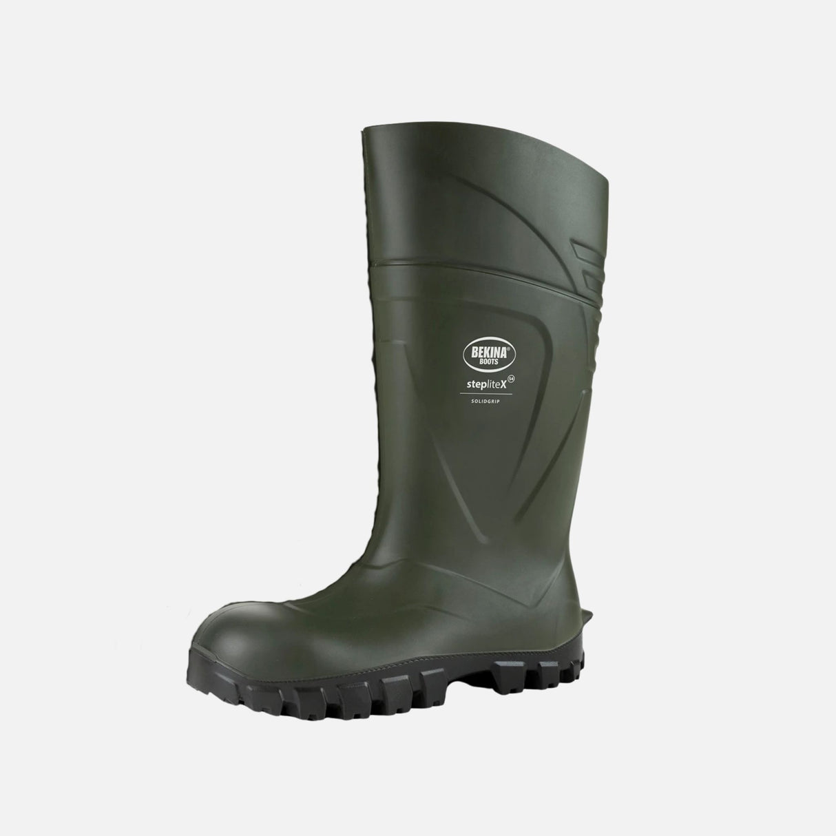 Bottes-travail-PU-Bekina-verte-P290GB-angle-gauche