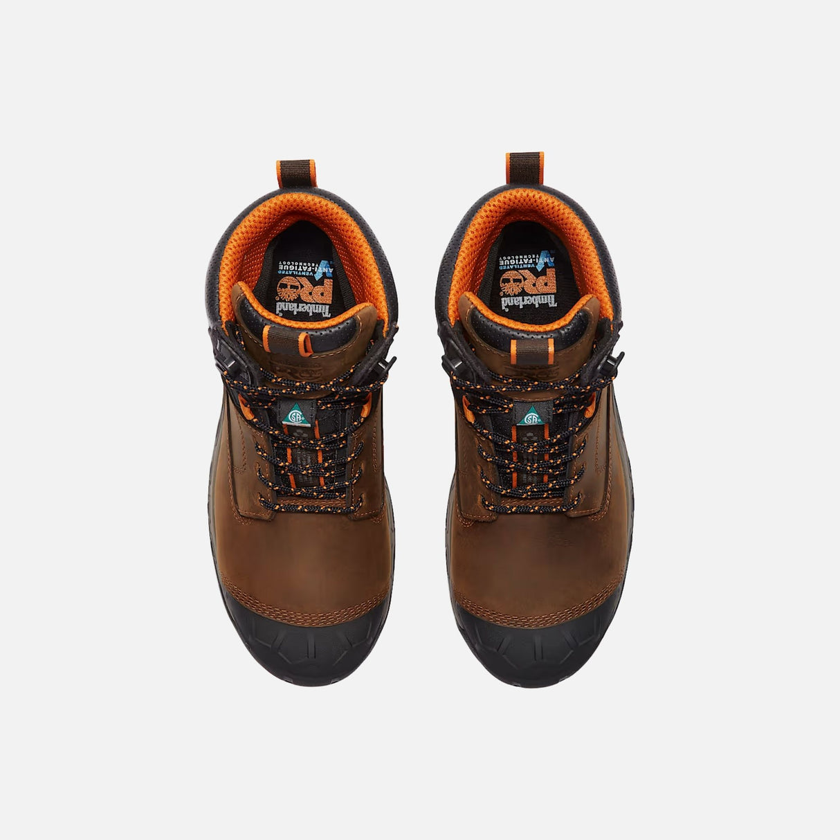 Bottes-travail-Timberland-A63GK-brun-dessus