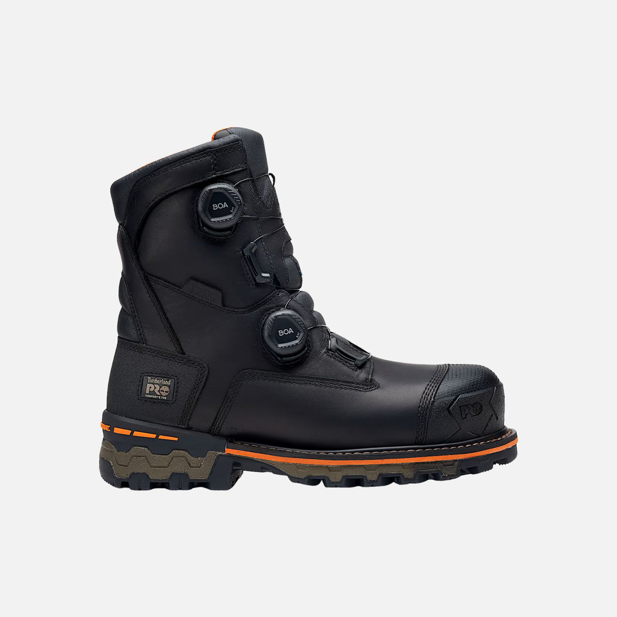 Bottes de travail imperméables Timberland, modèle hiver noir, avec semelle robuste et stabilité pour protection durable.