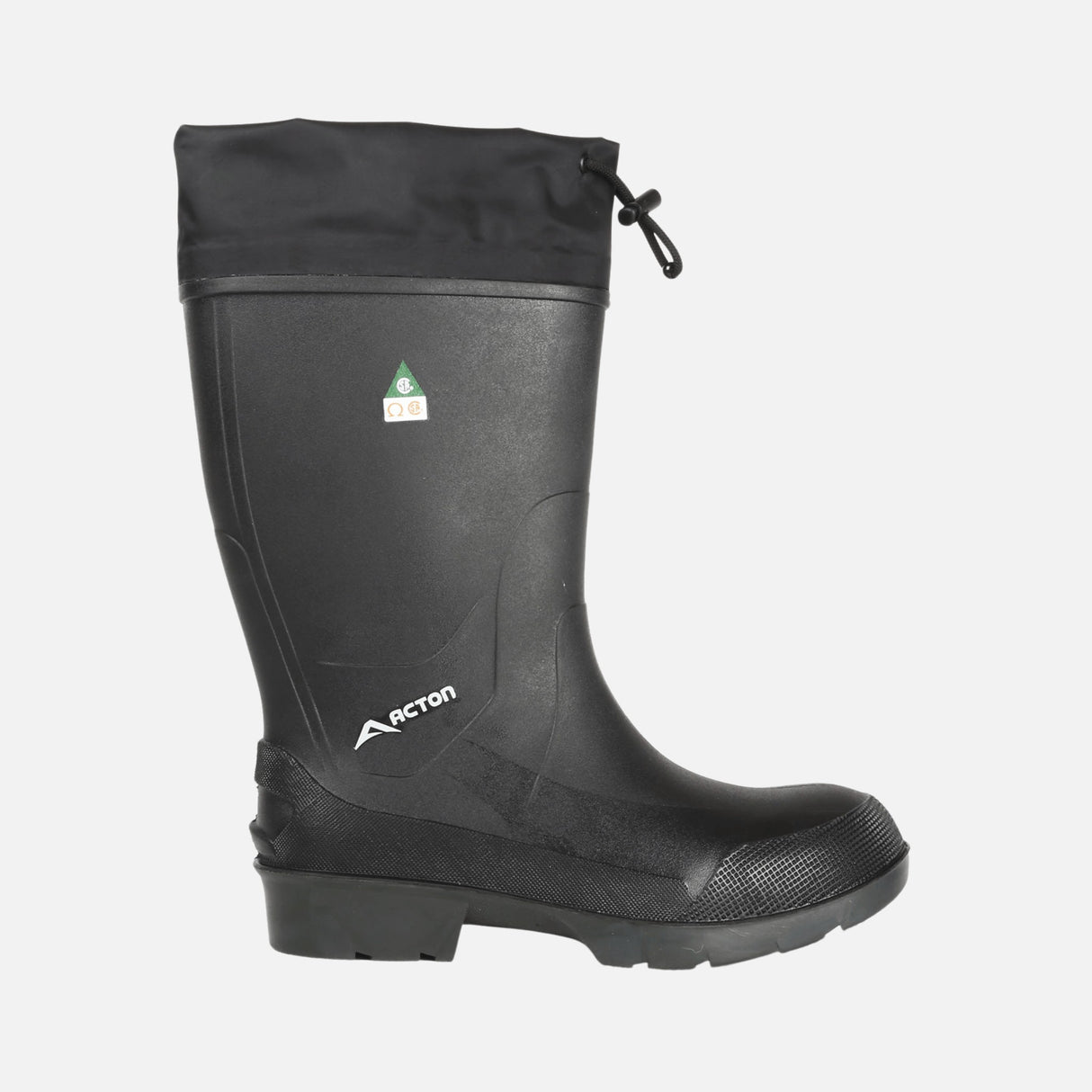 Botte-travail-caoutchouc-Acton-419111-noir-côté