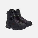 Bottes de travail Timberland Endurance EV noires, imperméables avec protection métatarsienne et embout composite.