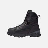 Bottes de travail imperméables Timberland Endurance EV, bottes 8 pouces avec protection métatarsienne et embout composite, noires.