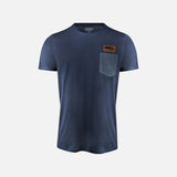 T-shirt bicolore pour homme James Harvest, manches courtes, design marine, vêtement de style décontracté.