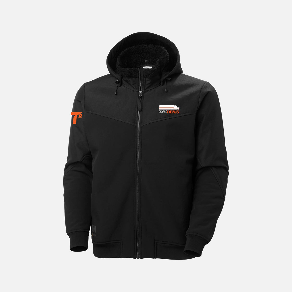 Manteau d’hiver softshell Helly Hansen pour le travail, noir, vêtement chaud et résistant pour l’hiver.