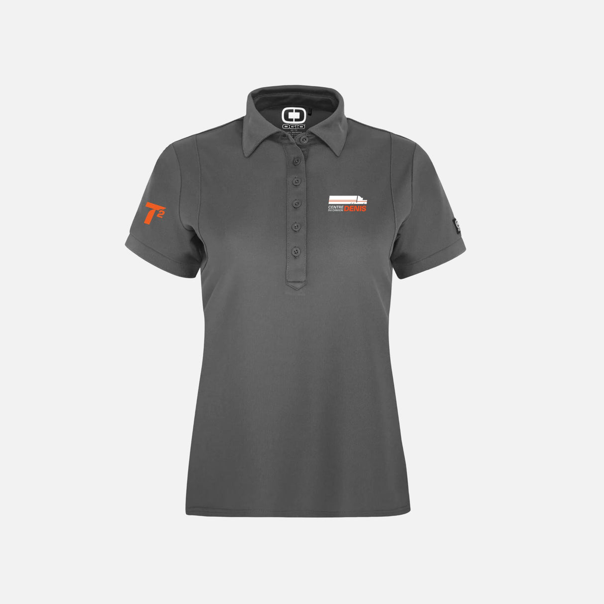 CCD-Polo-manches-courtes-femme-Ogio-LOG101-charbon-devant