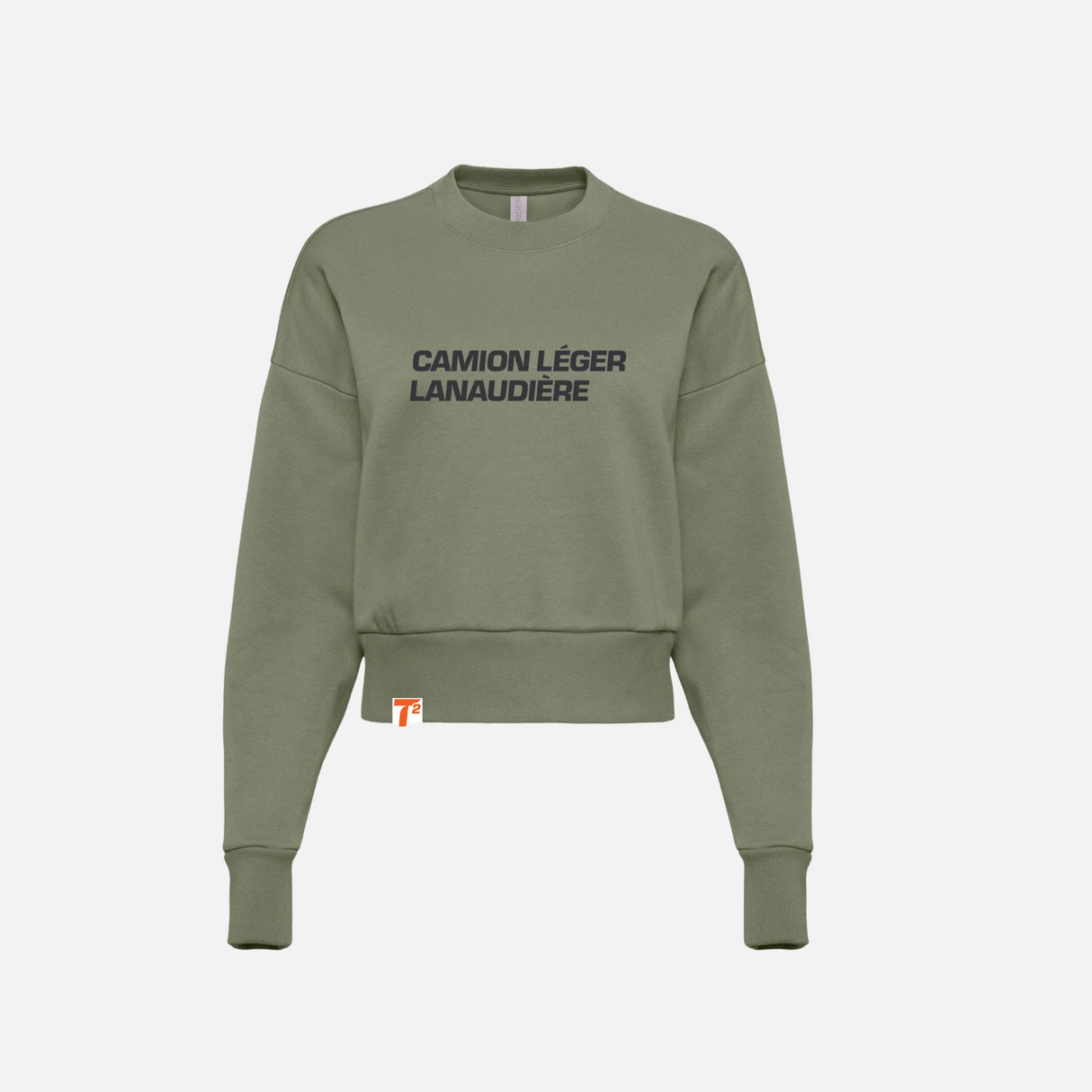CLL-Chandail-col-rond-Next-Level-9087-Olive-pale-devant