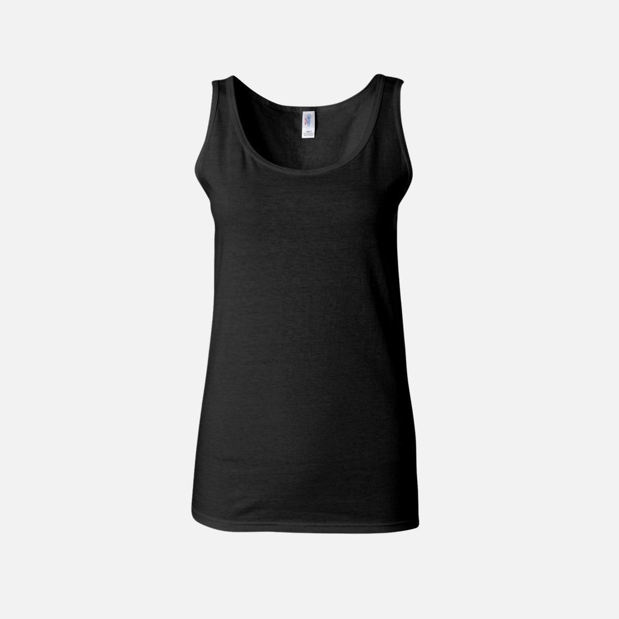 Camisole-Femme-GILDAN-S_S-64200L-noir-devant