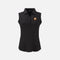 Camisole pour femme Cutter & Buck, polo noir, tissu léger, col en V, style élégant et confortable.