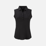 Camisole pour femme Cutter&Buck en noir, vêtement-chandails, tissu léger et confortable, vue de face dans un style décontracté.